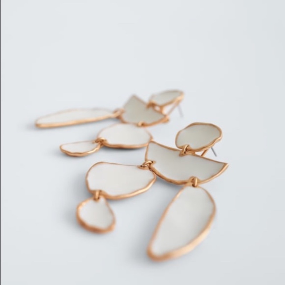 Enameled Drop Earrings! - Picture 4 of 5